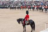 The Colonel's Review 2012: Colonel Coldstream Guards, Lieutenant General J J C Bucknall, leading the "Royal Procession" during the Inspection of the Line..
Horse Guards Parade, Westminster,
London SW1,

United Kingdom,
on 09 June 2012 at 10:58, image #164