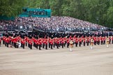 Trooping the Colour 2012: The Western side of Horseguards Parade, with the Massed Bands in place, and the BBC broadcasting team and other television crews and photographers above the grandstands..
Horse Guards Parade, Westminster,
London SW1,

United Kingdom,
on 16 June 2012 at 10:35, image #84