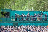 Trooping the Colour 2012: The main platform for international television crews. On the very left the BBC's Huw Edwards with his team..
Horse Guards Parade, Westminster,
London SW1,

United Kingdom,
on 16 June 2012 at 10:36, image #92