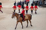 Trooping the Colour 2012: The Major of the Parade, Major Mark Lewis, Welsh Guards, riding out onto Horse Guards Parade..
Horse Guards Parade, Westminster,
London SW1,

United Kingdom,
on 16 June 2012 at 10:36, image #94