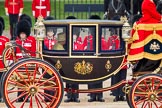 Trooping the Colour 2012: The Glass Coach with HM The Queen during the Inspection of the Line..
Horse Guards Parade, Westminster,
London SW1,

United Kingdom,
on 16 June 2012 at 11:03, image #214