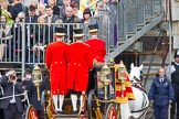 Trooping the Colour 2012: The Glass Coach is driven away through an arch of the Old Admirality Building..
Horse Guards Parade, Westminster,
London SW1,

United Kingdom,
on 16 June 2012 at 11:09, image #257