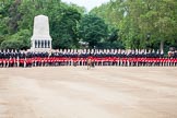 Trooping the Colour 2012: All the guardsmen turn 90 degrees to the right, and then march forward to form individual divisions..
Horse Guards Parade, Westminster,
London SW1,

United Kingdom,
on 16 June 2012 at 11:30, image #367