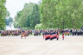 Trooping the Colour 2012: No. 1 Guard, the Escort to the Colour, now as a division, ready for the next phase of the parade..
Horse Guards Parade, Westminster,
London SW1,

United Kingdom,
on 16 June 2012 at 11:31, image #371