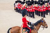 Trooping the Colour 2012: The Major of the Parade, Major Mark Lewis, Welsh Guards, during the March Past..
Horse Guards Parade, Westminster,
London SW1,

United Kingdom,
on 16 June 2012 at 11:36, image #414