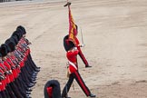 Trooping the Colour 2012: The Ensign, Second Lieutenant Hugo Codrington, carrying the Colour during the March Past..
Horse Guards Parade, Westminster,
London SW1,

United Kingdom,
on 16 June 2012 at 11:36, image #415