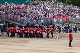 The Colonel's Review 2013: The Band of the Coldstream Guards about to change direction, Senior Drum Major Matthew Betts marching back between the lines of musicians..
Horse Guards Parade, Westminster,
London SW1,

United Kingdom,
on 08 June 2013 at 10:15, image #53