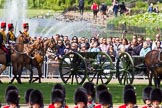 The Colonel's Review 2013: The King's Troop Royal Horse Artillery arrives, and will take position between No. 1 Guard and St. James's Park..
Horse Guards Parade, Westminster,
London SW1,

United Kingdom,
on 08 June 2013 at 10:39, image #186