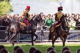 The Colonel's Review 2013: The King's Troop Royal Horse Artillery arrives, and will take position between No. 1 Guard and St. James's Park..
Horse Guards Parade, Westminster,
London SW1,

United Kingdom,
on 08 June 2013 at 10:39, image #188