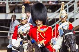 The Colonel's Review 2013: Leading the Royal Procession: Brigade Major Household Division, Lieutenant Colonel S G Soskin, Grendadier Guards..
Horse Guards Parade, Westminster,
London SW1,

United Kingdom,
on 08 June 2013 at 10:57, image #255