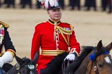 The Colonel's Review 2013: The Chief of Staff, Colonel Hugh Bodington, Welsh Guards, after the Inspection of the Line..
Horse Guards Parade, Westminster,
London SW1,

United Kingdom,
on 08 June 2013 at 11:07, image #410