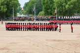 The Colonel's Review 2013: The men of No. 1 Guard (Escort for the Colour),1st Battalion Welsh Guards have turned right and are about to form a new line..
Horse Guards Parade, Westminster,
London SW1,

United Kingdom,
on 08 June 2013 at 11:16, image #484