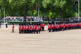 The Colonel's Review 2013: The March Past in Slow Time - Field Officer and Major of the Parade leading the six guards around Horse Guards Parade..
Horse Guards Parade, Westminster,
London SW1,

United Kingdom,
on 08 June 2013 at 11:30, image #612