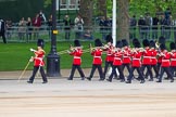 Major General's Review 2013: The first of the bands marching down Horse Guards Road from The Mall - the Band of the Coldstream Guards, lead by Senior Drum Major Matthew Betts, Grenadier Guards..
Horse Guards Parade, Westminster,
London SW1,

United Kingdom,
on 01 June 2013 at 10:12, image #38