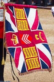 Major General's Review 2013: The uncasing of the Colour. The Colour being trooped in 2013 is that of the 1st Battalion Welsh Guards. It carries 21 of the Regiment's 47 Battle Honours, the most recent is "Falkland Islands 1982"..
Horse Guards Parade, Westminster,
London SW1,

United Kingdom,
on 01 June 2013 at 10:32, image #130