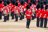 Major General's Review 2013: The Regimental Sergeant Major, WO1 Martin Topps, Welsh Guards, returns to the Escort to the Colour..
Horse Guards Parade, Westminster,
London SW1,

United Kingdom,
on 01 June 2013 at 11:20, image #410