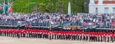 Major General's Review 2013: The Escort Tto the Colour is marching towards No.6 Guard..
Horse Guards Parade, Westminster,
London SW1,

United Kingdom,
on 01 June 2013 at 11:23, image #419