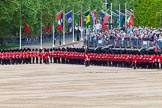 Major General's Review 2013: The Escort to the Colour troops the Colour past No. 6 Guard, No.7 Company  Coldstream Guards..
Horse Guards Parade, Westminster,
London SW1,

United Kingdom,
on 01 June 2013 at 11:23, image #424