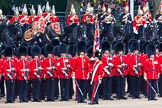 Major General's Review 2013: The Escort to the Colour troops the Colour past No. 5 Guard, F Company Scots Guards..
Horse Guards Parade, Westminster,
London SW1,

United Kingdom,
on 01 June 2013 at 11:24, image #430