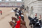 Major General's Review 2013: A wide-angle view over the Horse Guards Building side of the parade ground.Next to the dais members of the Royal Procession..
Horse Guards Parade, Westminster,
London SW1,

United Kingdom,
on 01 June 2013 at 11:25, image #433