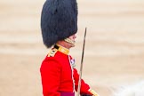 Major General's Review 2013: Field Officer in Brigade Waiting, Lieutenant Colonel Dino Bossi, Welsh Guards during the March Past in Qucik Time..
Horse Guards Parade, Westminster,
London SW1,

United Kingdom,
on 01 June 2013 at 11:42, image #543