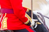 Major General's Review 2013: Field Officer in Brigade Waiting, Lieutenant Colonel Dino Bossi, Welsh Guards during the March Past in Qucik Time..
Horse Guards Parade, Westminster,
London SW1,

United Kingdom,
on 01 June 2013 at 11:43, image #546