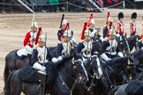 Major General's Review 2013: The Third and Forth Divisions of the Sovereign's Escort, The Blues and Royals, during the Ride Past..
Horse Guards Parade, Westminster,
London SW1,

United Kingdom,
on 01 June 2013 at 11:53, image #631