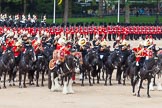 Major General's Review 2013: The Mounted Bands of the Household Cavalry during the Ride Past. The Director of Music of the Household Cavalry, Major Paul Wilman, The Life Guards..
Horse Guards Parade, Westminster,
London SW1,

United Kingdom,
on 01 June 2013 at 11:55, image #640