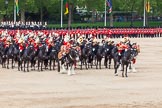 Major General's Review 2013: The Mounted Bands of the Household Cavalry during the Ride Past. The Director of Music of the Household Cavalry, Major Paul Wilman, The Life Guards..
Horse Guards Parade, Westminster,
London SW1,

United Kingdom,
on 01 June 2013 at 11:55, image #641