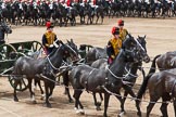 Major General's Review 2013: The Ride Past - the King's Troop Royal Horse Artillery, here two of the WWI 13-pounder field guns..
Horse Guards Parade, Westminster,
London SW1,

United Kingdom,
on 01 June 2013 at 11:56, image #645