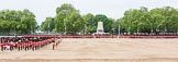 Major General's Review 2013: A wide angle overview of Horse Guards Parade after the Ride Past. The Household Cavalry is returning to their initial positions below the flags, next to St James's Park..
Horse Guards Parade, Westminster,
London SW1,

United Kingdom,
on 01 June 2013 at 11:58, image #667