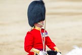 Major General's Review 2013: The Field Officer in Brigade Waiting, Lieutenant Colonel Dino Bossi, Welsh Guards, rides towards the dais to ask HM The Queen's permission to march off..
Horse Guards Parade, Westminster,
London SW1,

United Kingdom,
on 01 June 2013 at 12:05, image #701