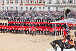 Trooping the Colour 2013: The March Past in Quick Time - No. 1 and No. 2 Guard have just marched past Her Majesty. Image #607, 15 June 2013 11:46 Horse Guards Parade, London, UK