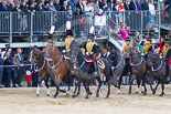 Trooping the Colour 2013: The Ride Past - the King's Troop Royal Horse Artillery. Image #714, 15 June 2013 11:58 Horse Guards Parade, London, UK