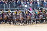 Trooping the Colour 2013: The Ride Past - the King's Troop Royal Horse Artillery. Image #716, 15 June 2013 11:58 Horse Guards Parade, London, UK