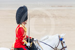 Trooping the Colour 2013: The Field Officer in Brigade Waiting, Lieutenant Colonel Dino Bossi, Welsh Guards, during the March Off. Image #822, 15 June 2013 12:11 Horse Guards Parade, London, UK