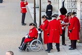 The Colonel's Review 2015: A group of Chelsea Pensioners arrives at Horse Guards Parade..
Horse Guards Parade, Westminster,
London,

United Kingdom,
on 06 June 2015 at 09:34, image #18