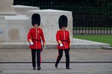 during The Colonel's Review {iptcyear4} (final rehearsal for Trooping the Colour, The Queen's Birthday Parade)  at Horse Guards Parade, Westminster, London, 2 June 2018, 09:54.