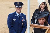 US Air Force Colonel John A. Kent, Vice Commander of the 48th Fighter Wing, RAF Lakenheatth, at Trooping the Colour 2018, The Queen's Birthday Parade at Horse Guards Parade, Westminster, London, 9 June 2018, 09:30.