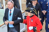 Female Chelsea Pensioner at Trooping the Colour 2018, The Queen's Birthday Parade at Horse Guards Parade, Westminster, London, 9 June 2018, 09:30.