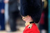 Close view of the Parade Adjutant, Captain HC Codrington, Coldstream Guards (30), during Trooping the Colour 2018, The Queen's Birthday Parade at Horse Guards Parade, Westminster, London, 9 June 2018, 10:23.