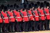 Number Five Guard, Nijmegen Company, Grenadier Guards after changing formation, during Trooping the Colour 2018, The Queen's Birthday Parade at Horse Guards Parade, Westminster, London, 9 June 2018, 10:37.