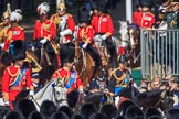 during Trooping the Colour {iptcyear4}, The Queen's Birthday Parade at Horse Guards Parade, Westminster, London, 9 June 2018, 10:58.