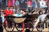 during Trooping the Colour {iptcyear4}, The Queen's Birthday Parade at Horse Guards Parade, Westminster, London, 9 June 2018, 10:58.