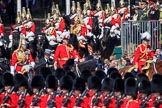 during Trooping the Colour {iptcyear4}, The Queen's Birthday Parade at Horse Guards Parade, Westminster, London, 9 June 2018, 10:59.