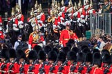 during Trooping the Colour {iptcyear4}, The Queen's Birthday Parade at Horse Guards Parade, Westminster, London, 9 June 2018, 10:59.